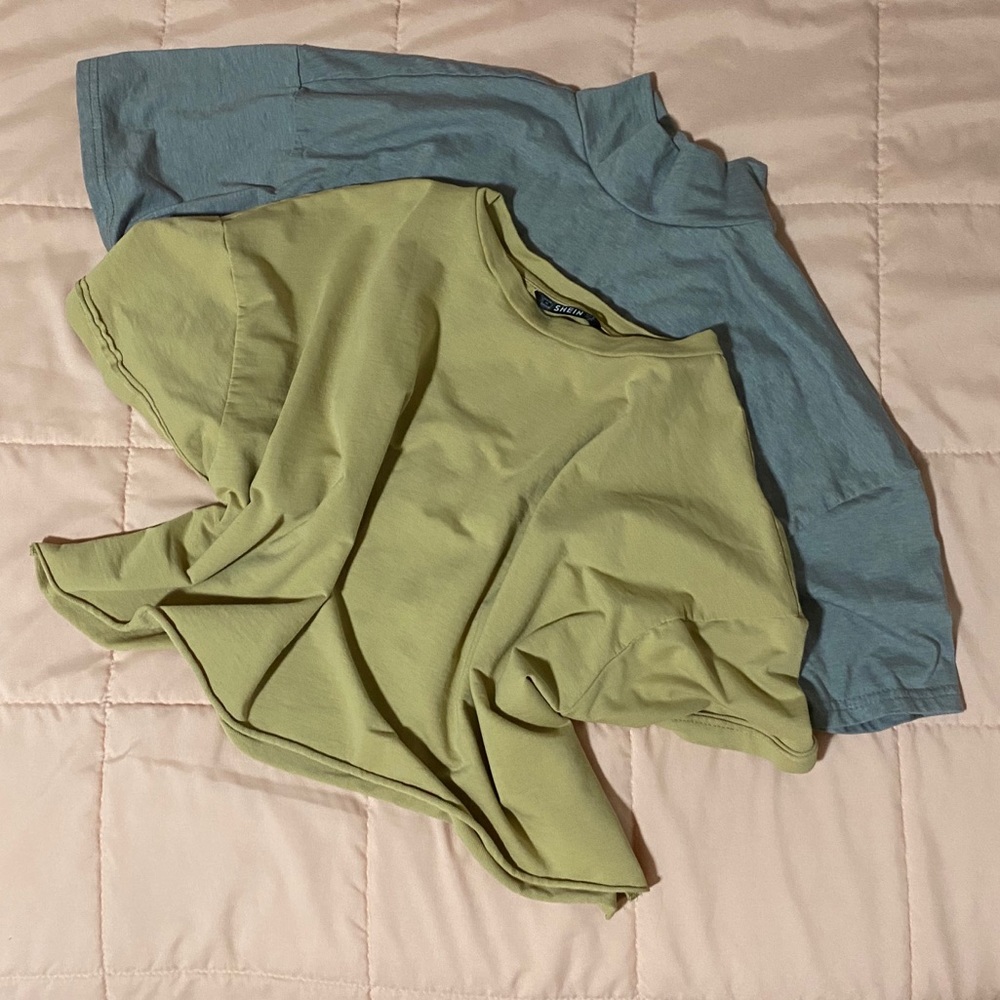 shein boxy cropped top bundle